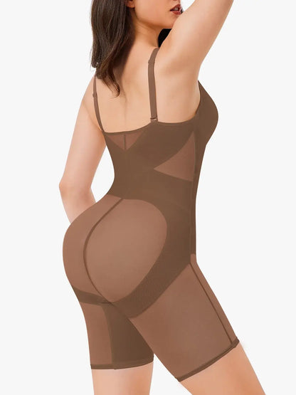 Women's V-Neck Bodysuit Tummy Control Butt Lift