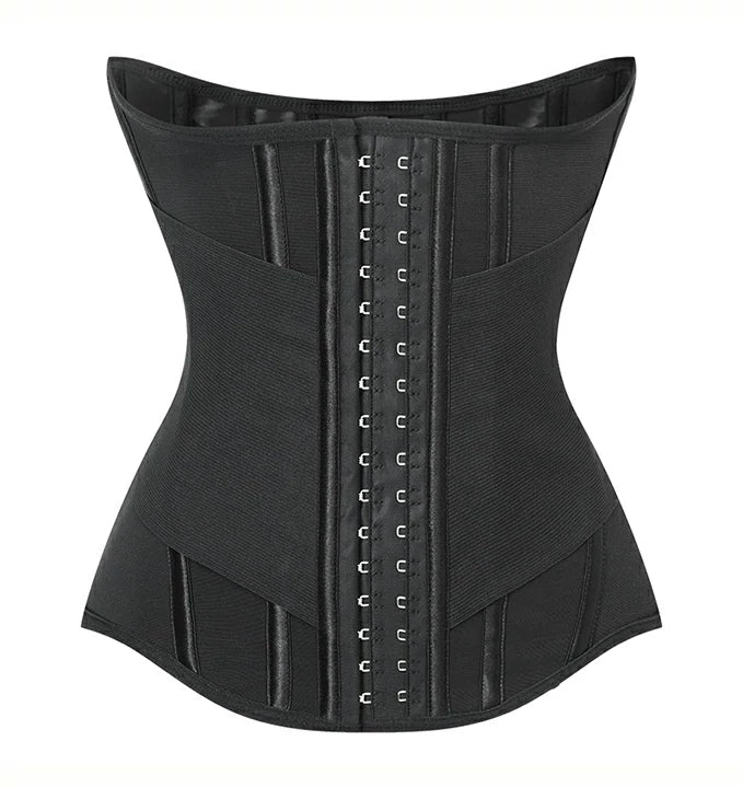 Women's Sweat Waist Trainer Corset with 11 Steel Bones