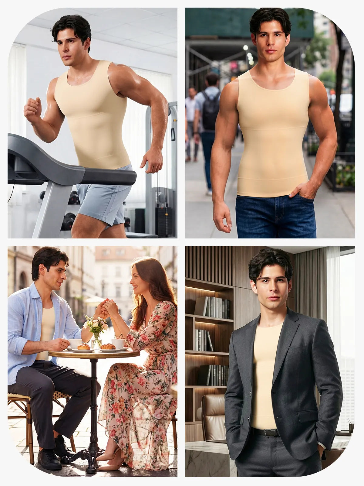 Men's Everyday Compression Tank Top Tummy Control