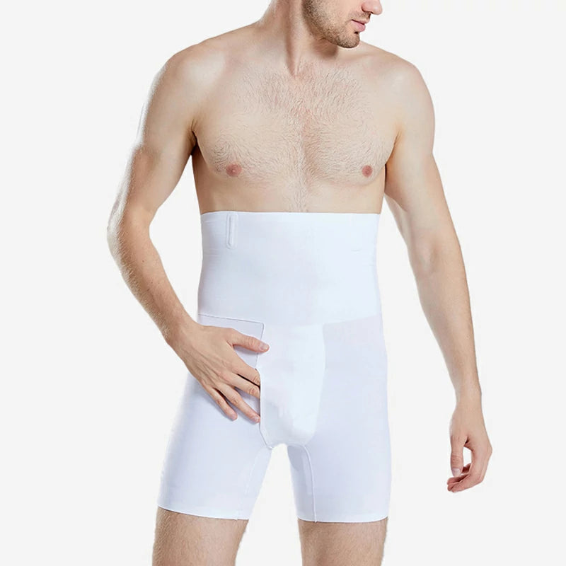 Men's High Waist Seamless Tummy Control Shapewear Shorts