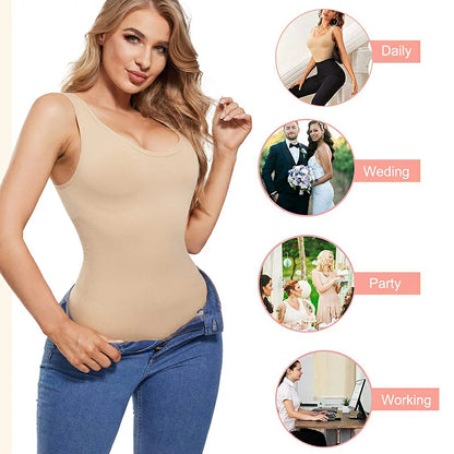 Women's Waist Trainer Full Body Shaper Bodysuit Tummy Control