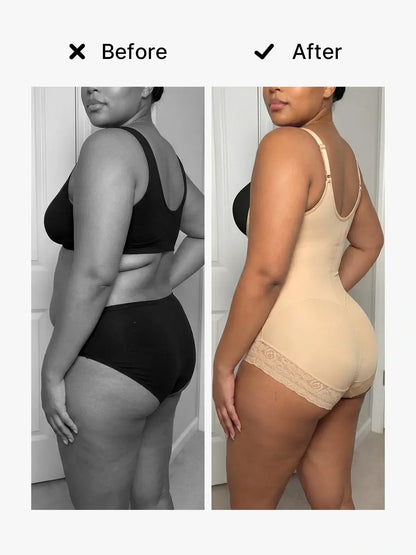 Women's Open Bust Bodysuit Tummy Control Butt Lift