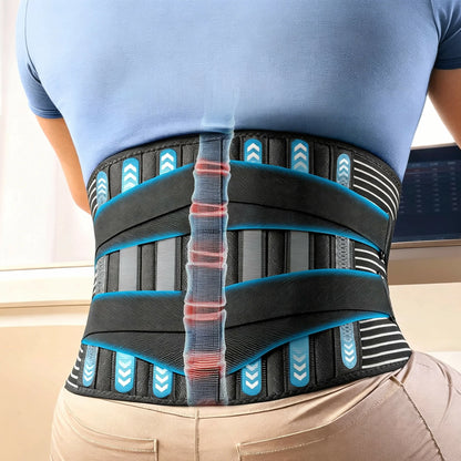Men's Double-Layer Breathable Back Support Belt