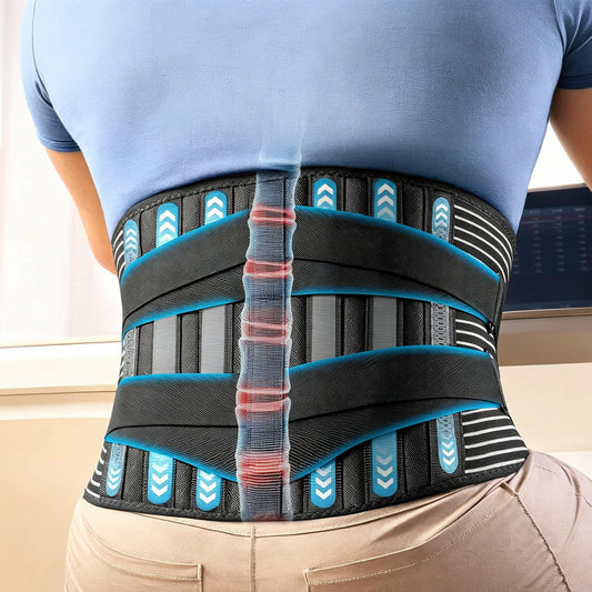 Men's Double-Layer Breathable Back Support Belt