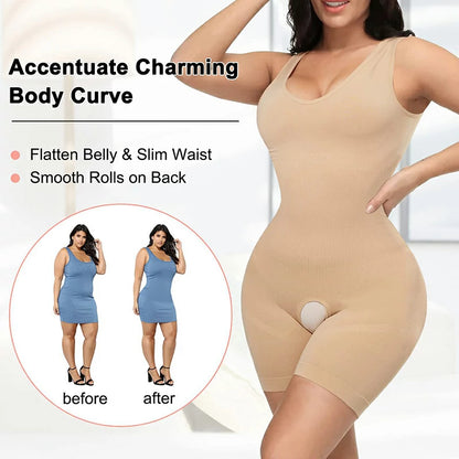 Women's Waist Trainer Full Body Shaper Bodysuit Tummy Control