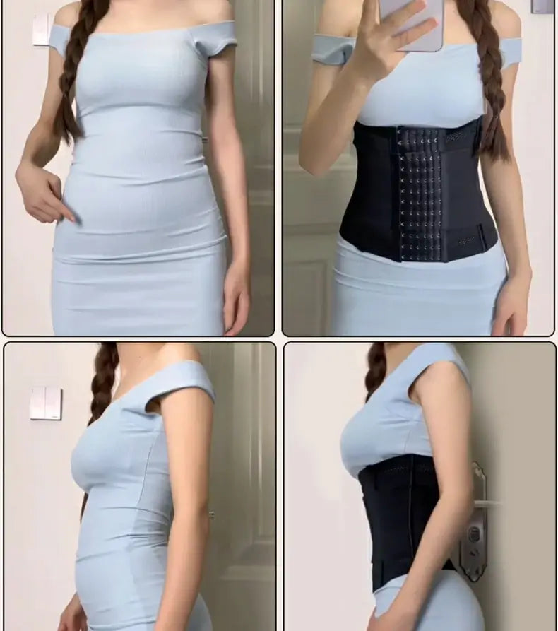 Women's Steel Boned Mesh Breathable Waist Trainer Tummy Control