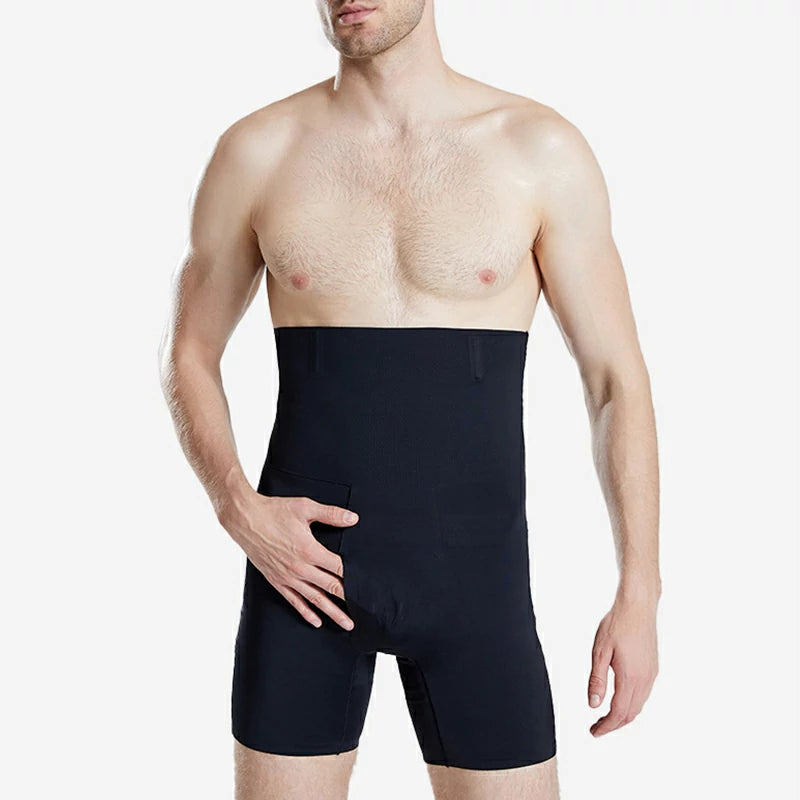Men's High Waist Seamless Tummy Control Shapewear Shorts