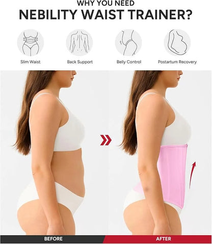 Women's Mesh Steel Boned Zipper Waist Trainer Tummy Control