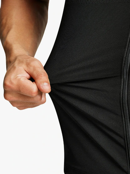 Men's Dual-Layer Zippered Compression Tank Top (2-Pack)