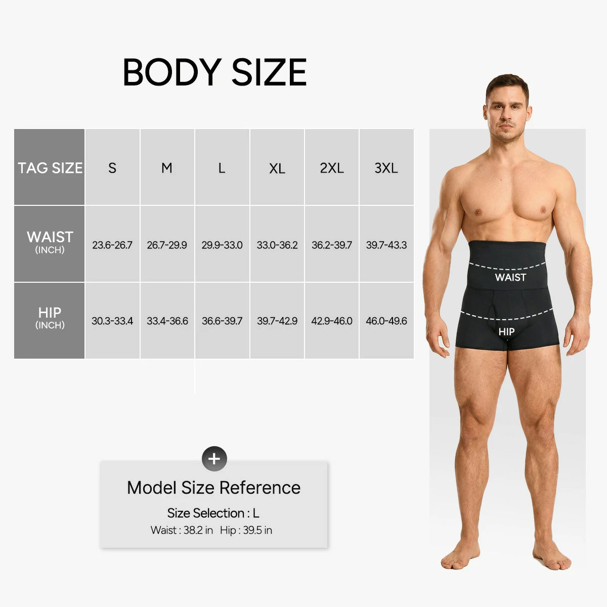 Men's High Waist Tummy Control Shapewear Shorts
