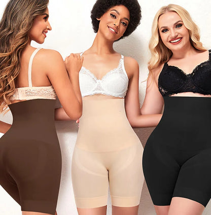Women's High Waist Steel Bones Anti-Chafe Shorts Tummy Control