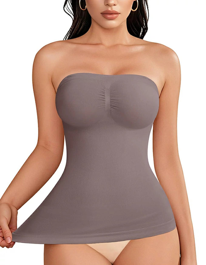 Women's Strapless Shapewear Tank Top Tummy Control