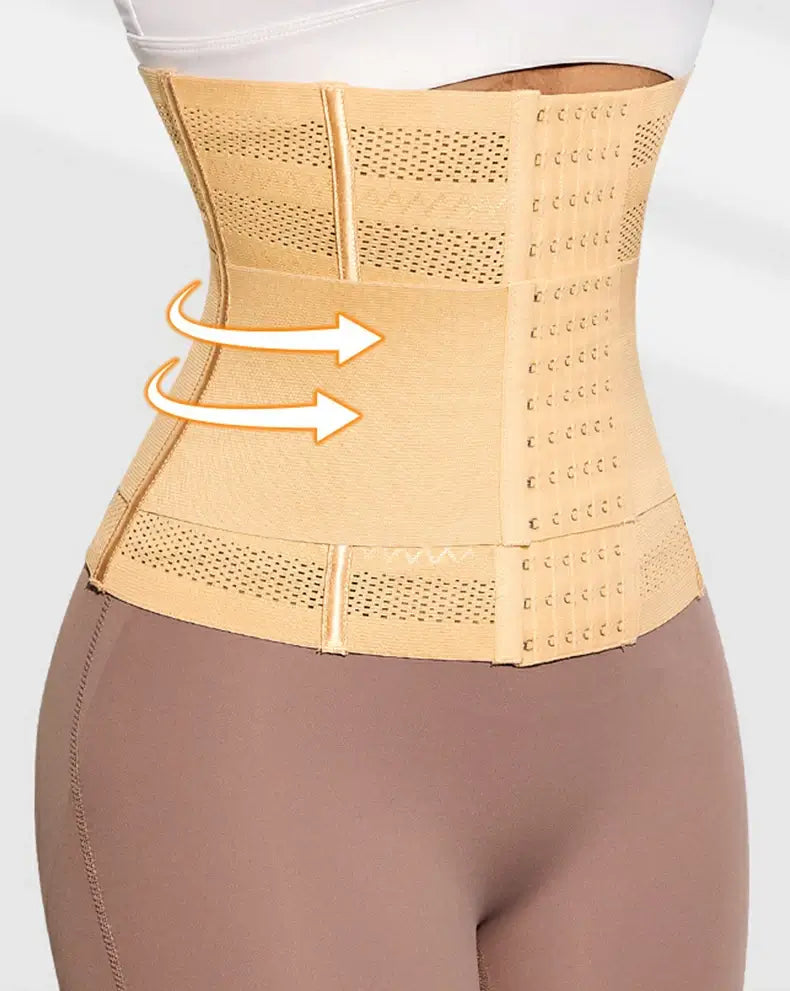 Women's Steel Boned Mesh Breathable Waist Trainer Tummy Control