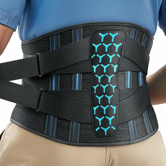 Men's 3D Knit Lumbar Support Belt with Removable Pad