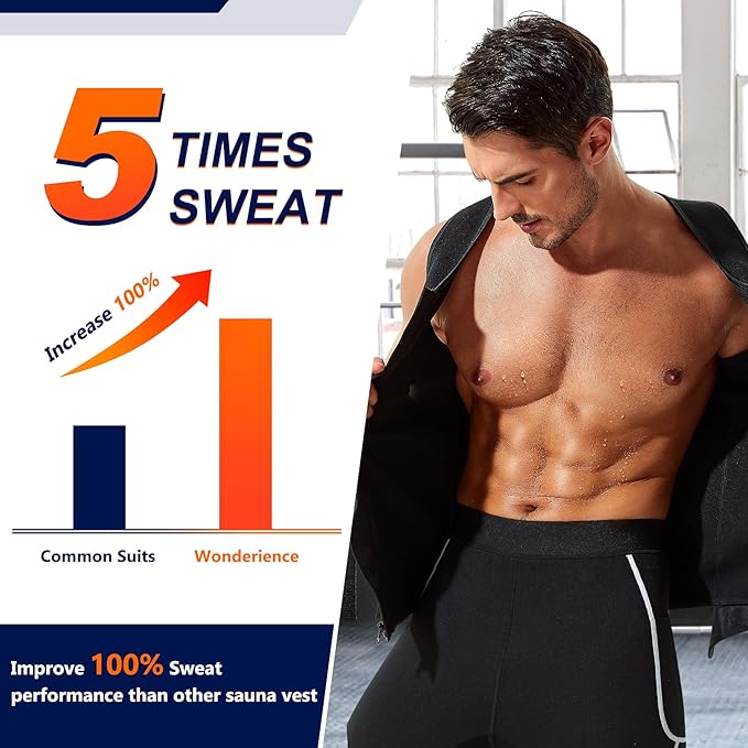 Men's Waist Trainer Sauna Suit Shirt