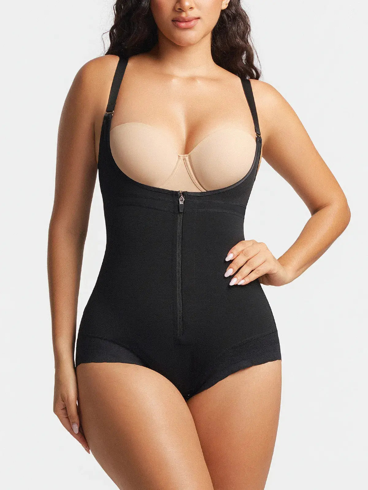 Women's Open Bust Bodysuit Tummy Control Butt Lift