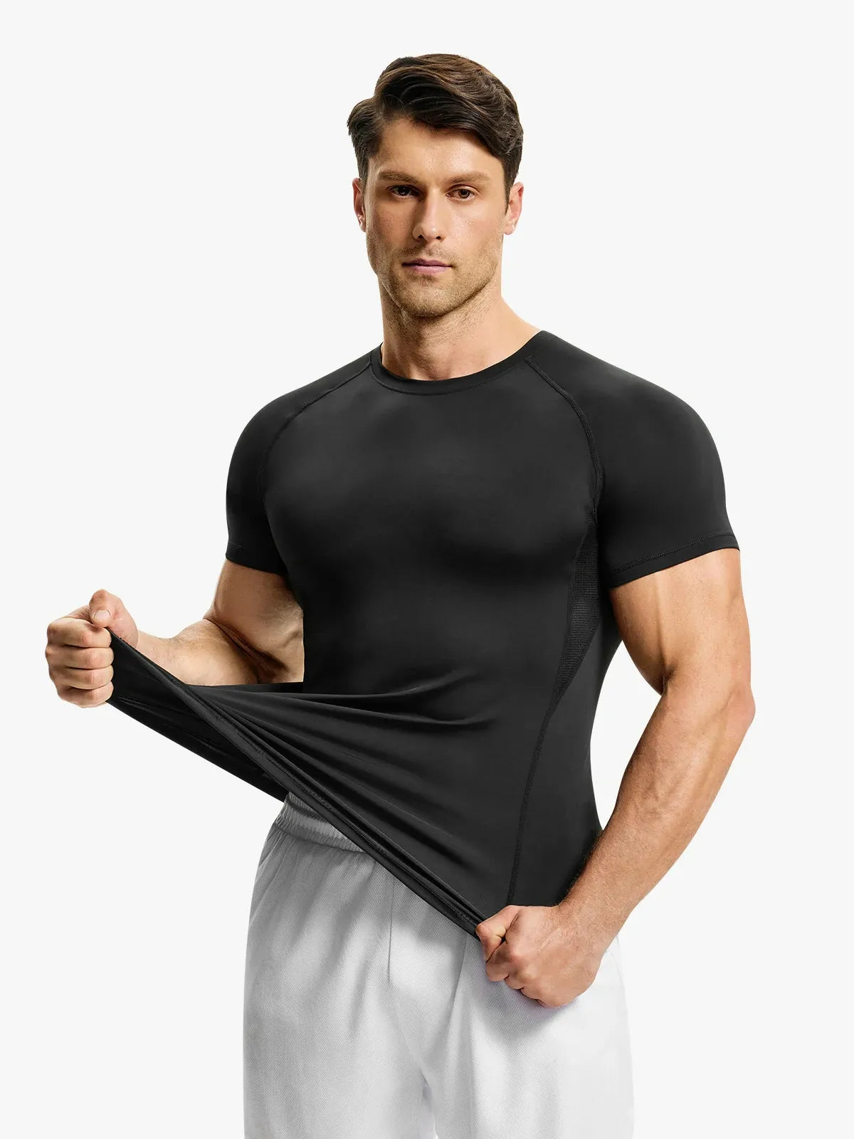 Men's Quick-Dry Gym Compression Shirt Short Sleeve