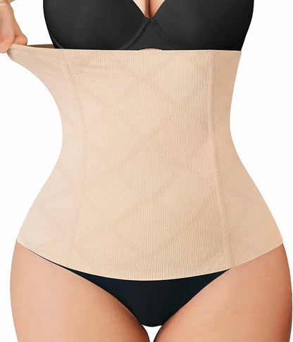 Women's Pull On Steel Boned Waist Trainer Tummy Control