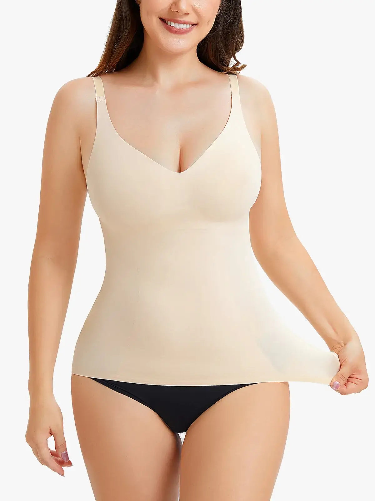 Women's V Neck Shapewear Cami Tummy Control