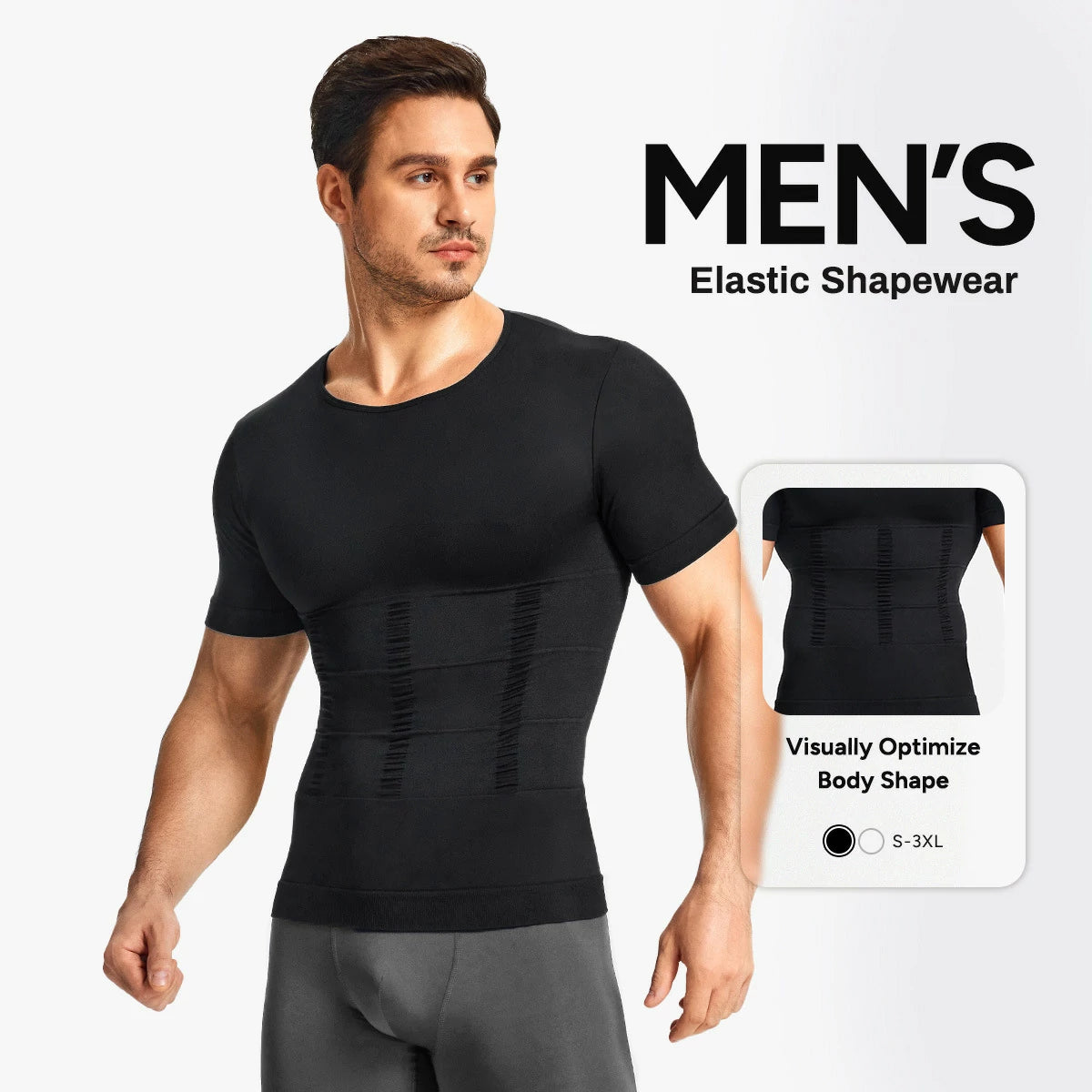 Men's 360° Slimming Body Shaper Short Sleeve Shirt