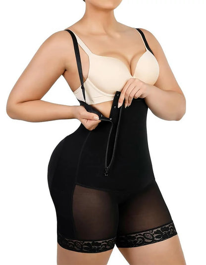 Women's Faja Colombianas Side Zip Bodysuit Tummy Control