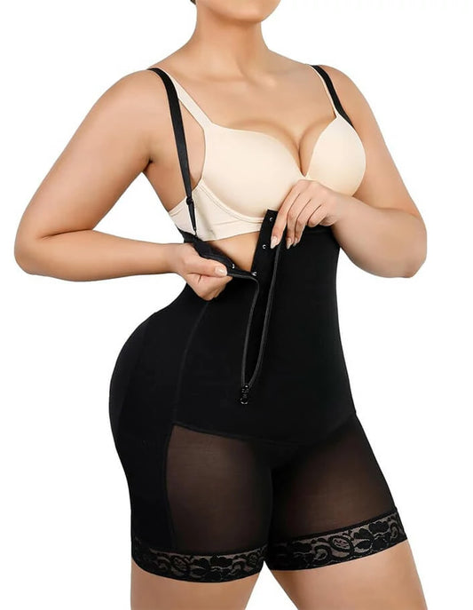 Women's Faja Colombianas Side Zip Bodysuit Tummy Control