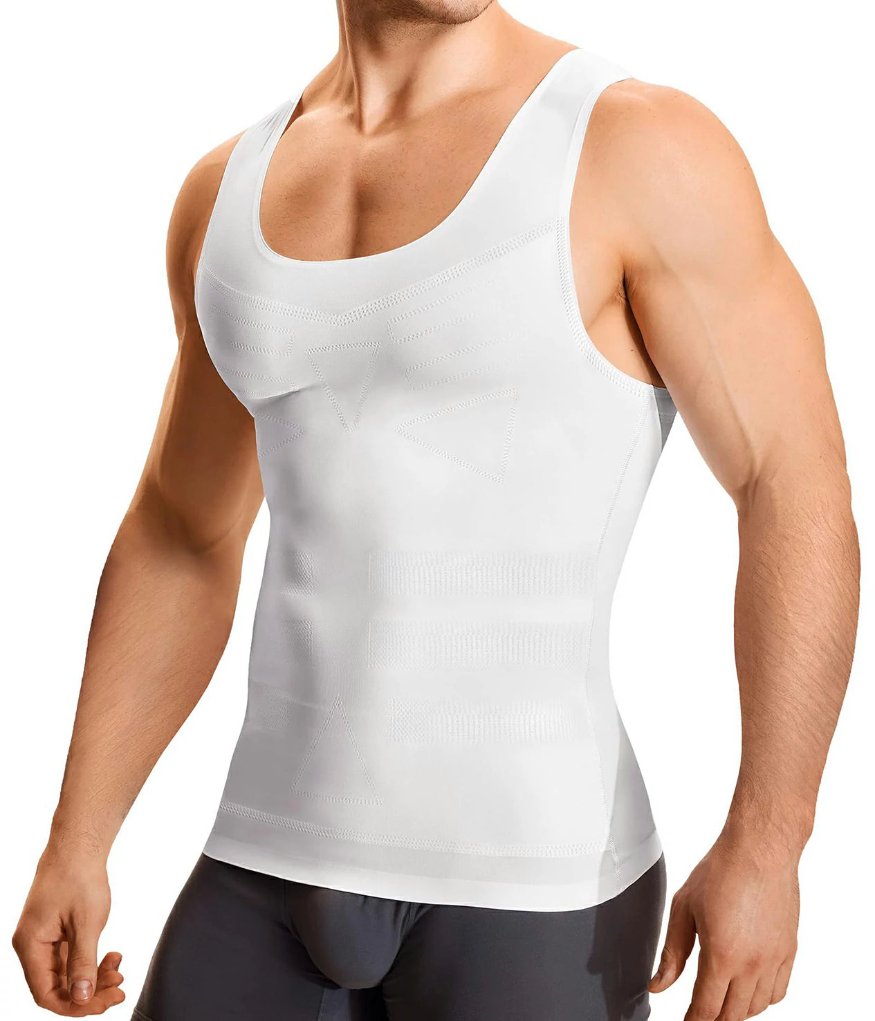 Men's Compression Tank Top Tummy Control Chest Smoothing