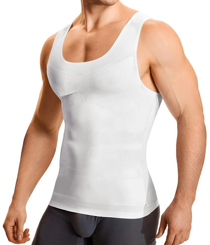Men's Compression Tank Top Tummy Control Chest Smoothing