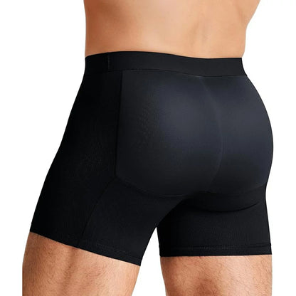Men's Padded Shapewear Boxer Briefs Butt Lifting