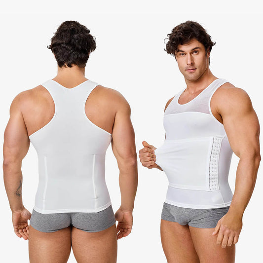 Men's Compression Vest w/ Waist Trimmer Belt (2-Pack)