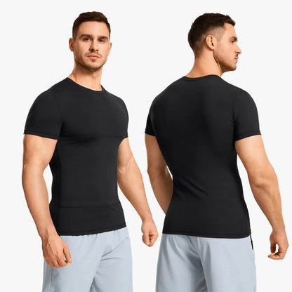 Men's Double-Layer Short Sleeve Compression Shirt (2-Pack)