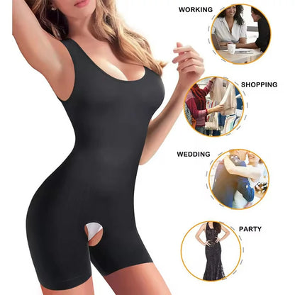 Women's Waist Trainer Full Body Shaper Bodysuit Tummy Control