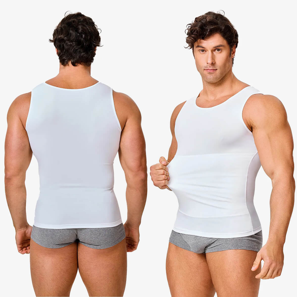 Men's Honeycomb Compression Shapewear Vest (2-Pack)