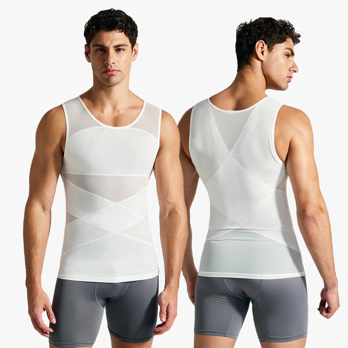 Men's Mesh Compression Tank Top (2-Pack)