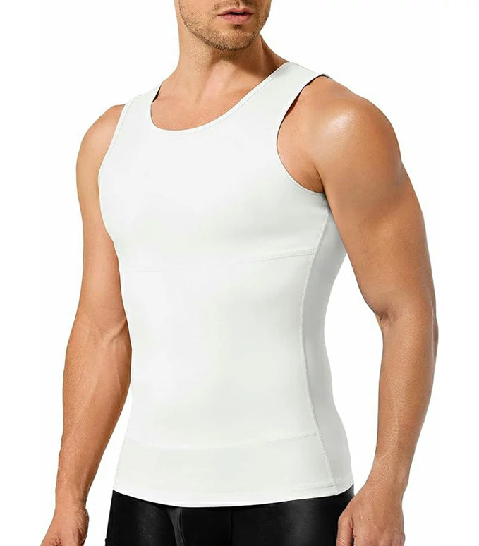 Men's Double-Layer Compression Tank Top Tummy Control