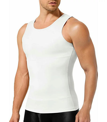 Men's Double-Layer Compression Tank Top Tummy Control
