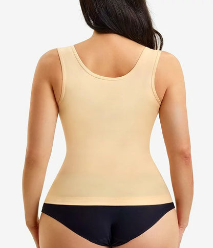 Women's U Shape Push Up Widen Straps Shapewear Tank Tummy Control