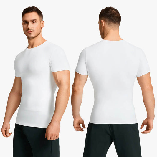 Men's Double-Layer Short Sleeve Compression Shirt (2-Pack)