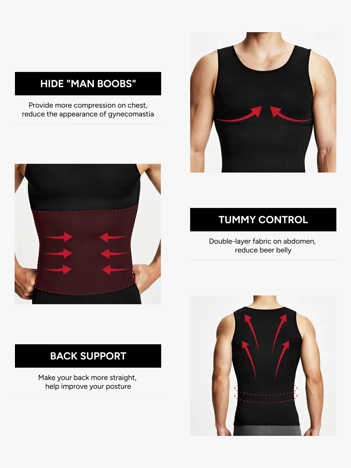 Men's Everyday Compression Tank Top Tummy Control