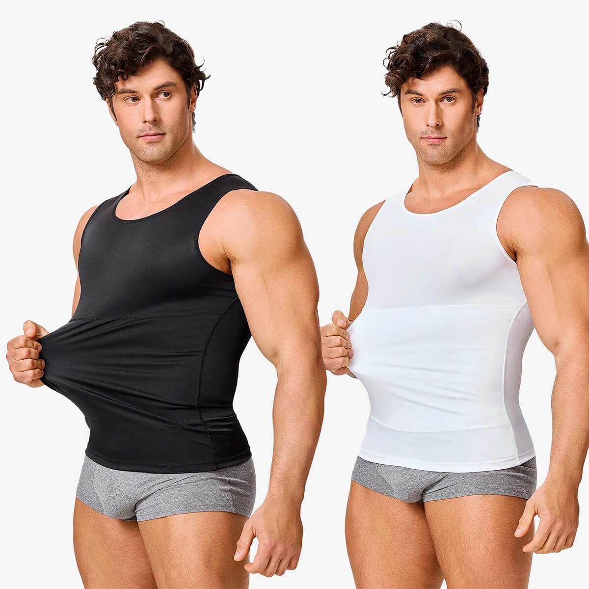 Men's Honeycomb Compression Shapewear Vest (2-Pack)