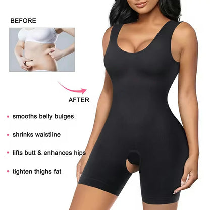 Women's Waist Trainer Full Body Shaper Bodysuit Tummy Control