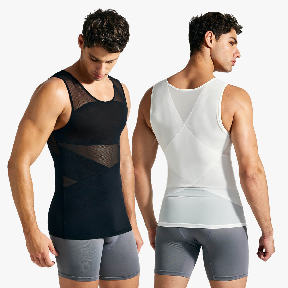 Men's Mesh Compression Tank Top (2-Pack)