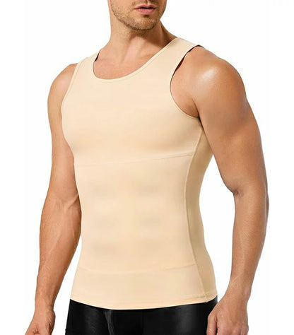 Men's Double-Layer Compression Tank Top Tummy Control