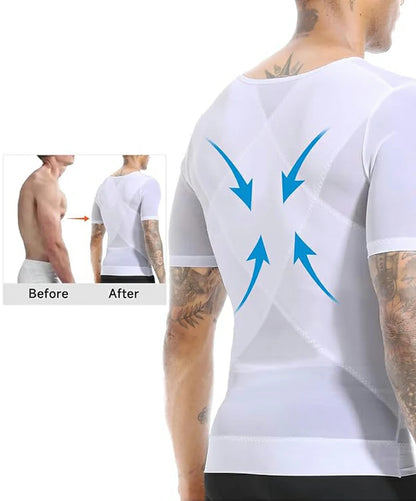Men's Short Sleeve Mesh Compression Shirt Breathable