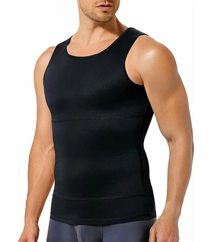 Men's Double-Layer Compression Tank Top Tummy Control
