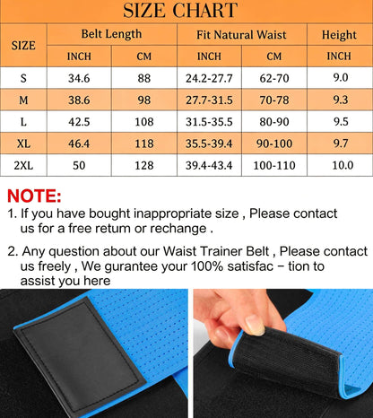 Men's Adjustable Workout Waist Trainer