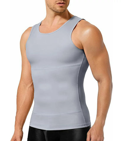 Men's Double-Layer Compression Tank Top Tummy Control