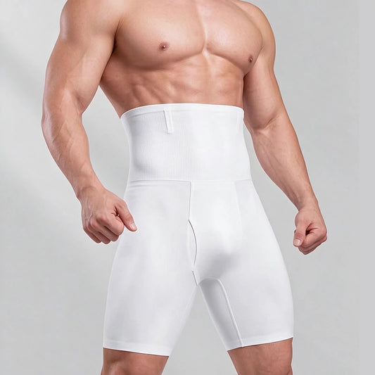 Men's High Waist Seamless Tummy Control Shapewear Shorts