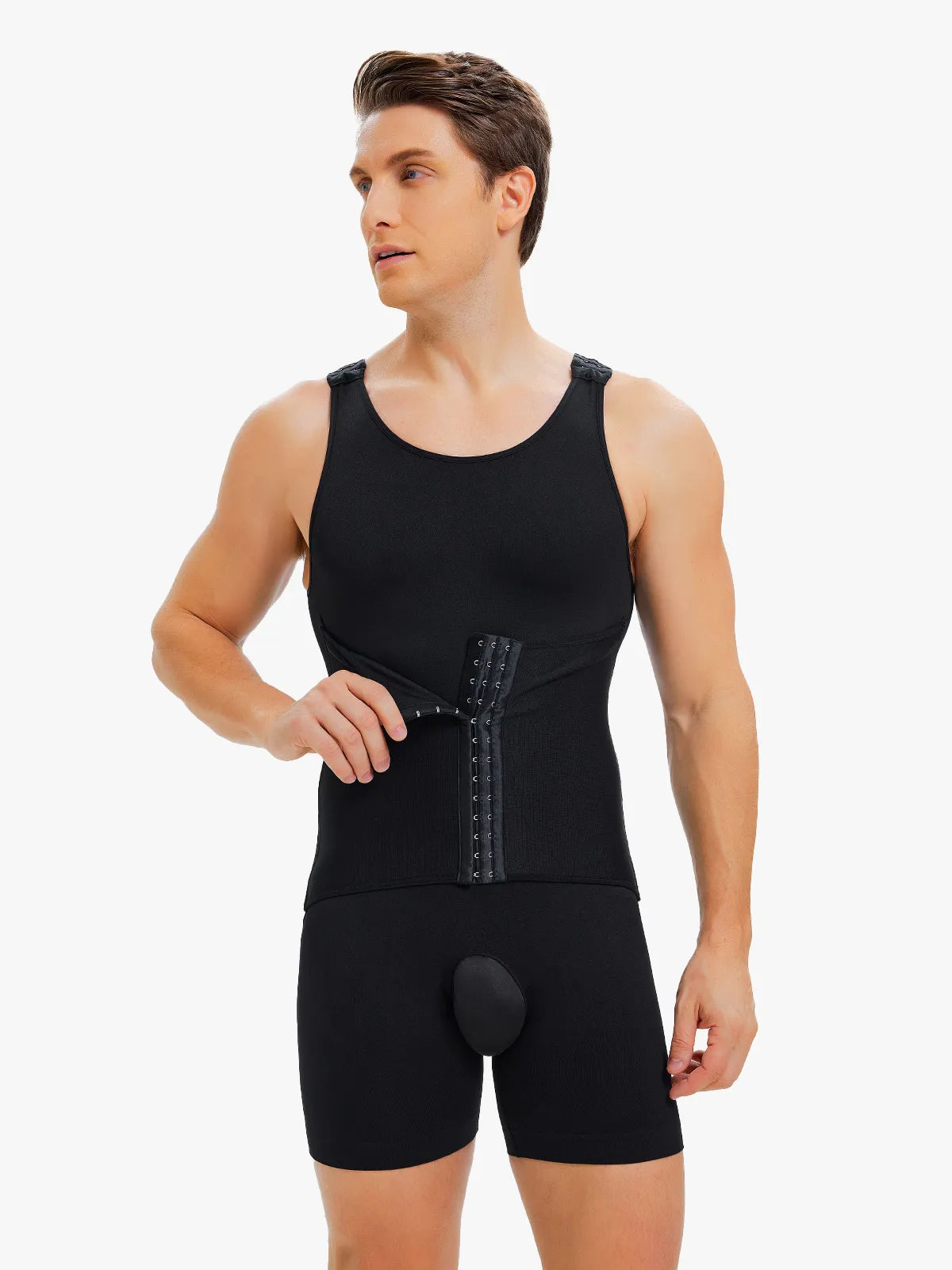 Men's Seamless Shapewear Bodysuit Tummy Control