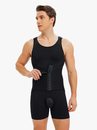 Men's Seamless Shapewear Bodysuit Tummy Control
